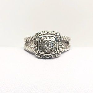 David Yurman petit albion pave diamond ring